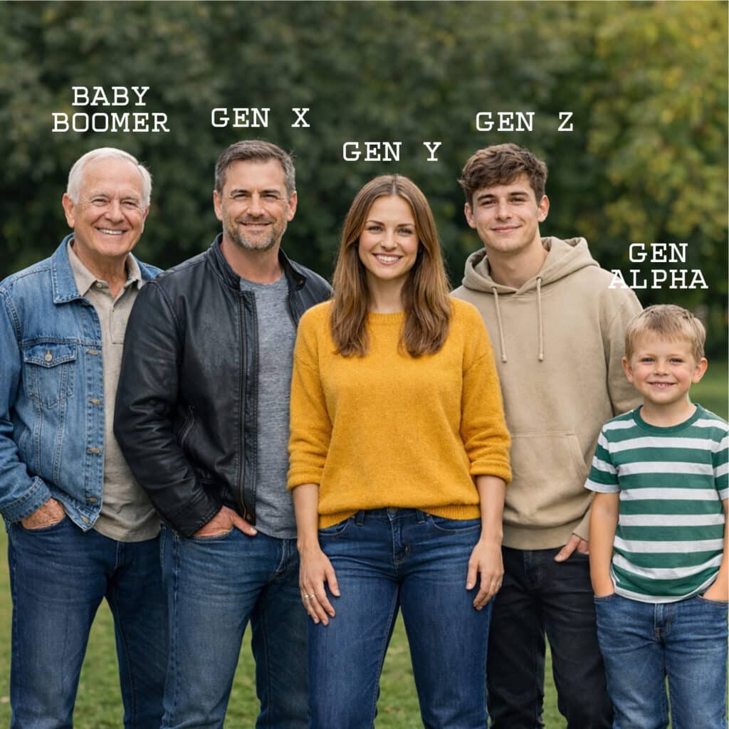 Generationen im Marketing: So sprichst Du Babyboomer, Generation X, Y, Z und Alpha gezielt an 1 Generationen