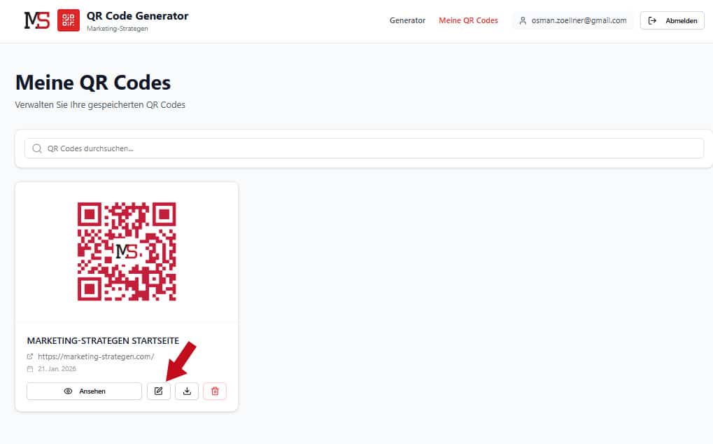 Kostenloser QR Code Generator 2 Screenshot 2026 01 21 111904