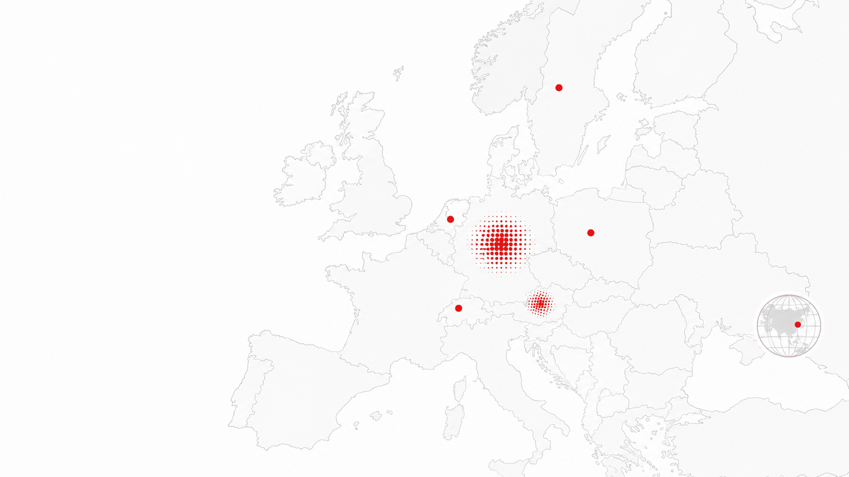 Unternehmen 10 KI-generierte Europa-Karte zur internationalen Kundenverteilung der MARKETING-STRATEGEN
