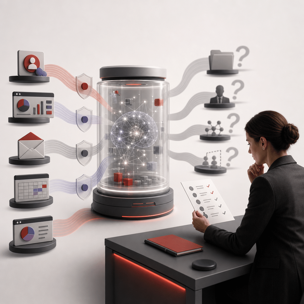 Meta AI analysiert jetzt Werbekonten: Was Unternehmen und Agenturen wissen müssen 4 Werbe-, Social-Media- und Workspace-Daten fließen über Berechtigungen in ein KI-System und werden auf Datenschutzrisiken geprüft.