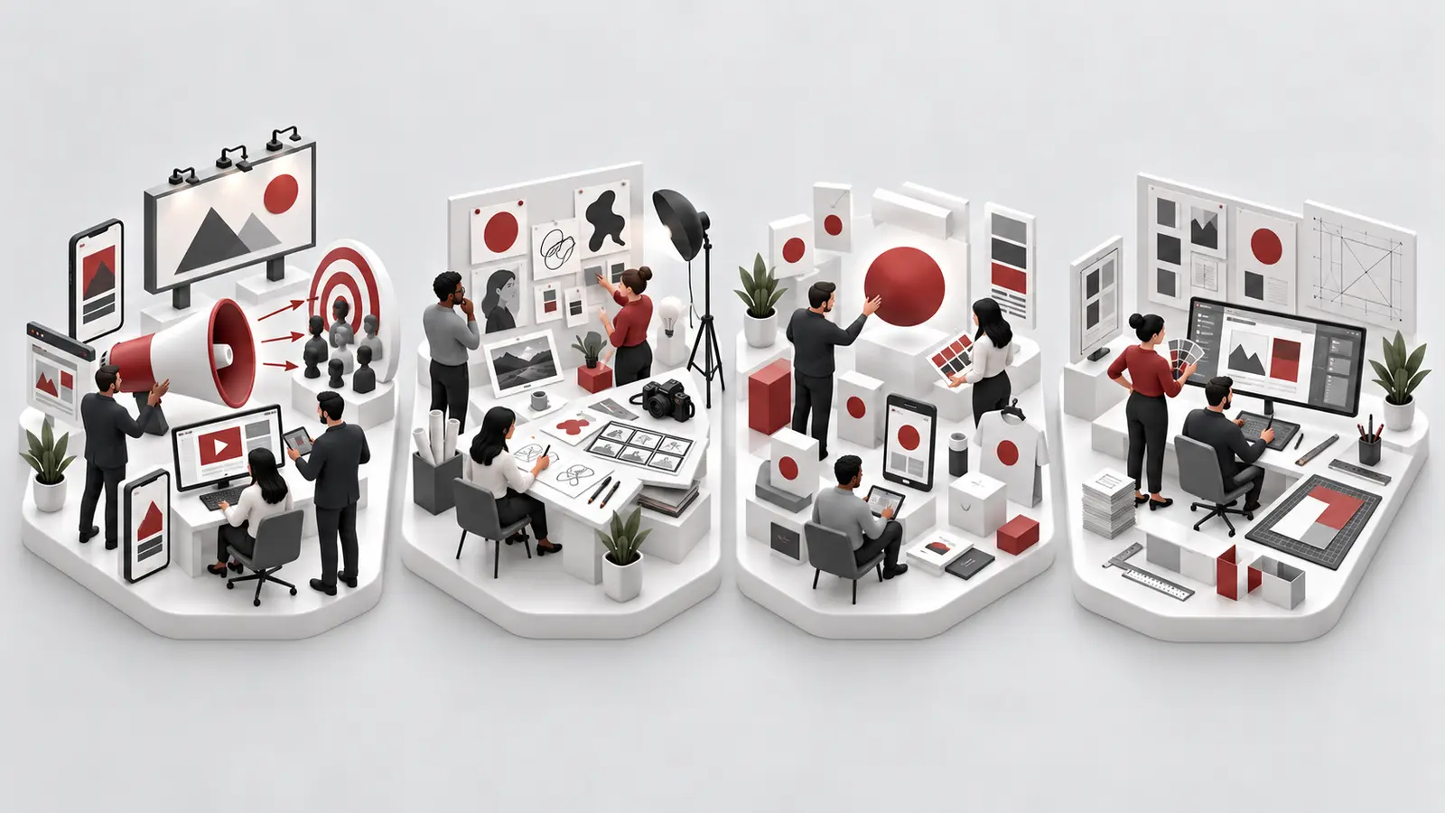 Welche Agenturtypen gibt es – und welche passt zu Ihrem Unternehmen? 3 Werbeagentur, Kreativagentur, Branding-Agentur und Designagentur im Vergleich
