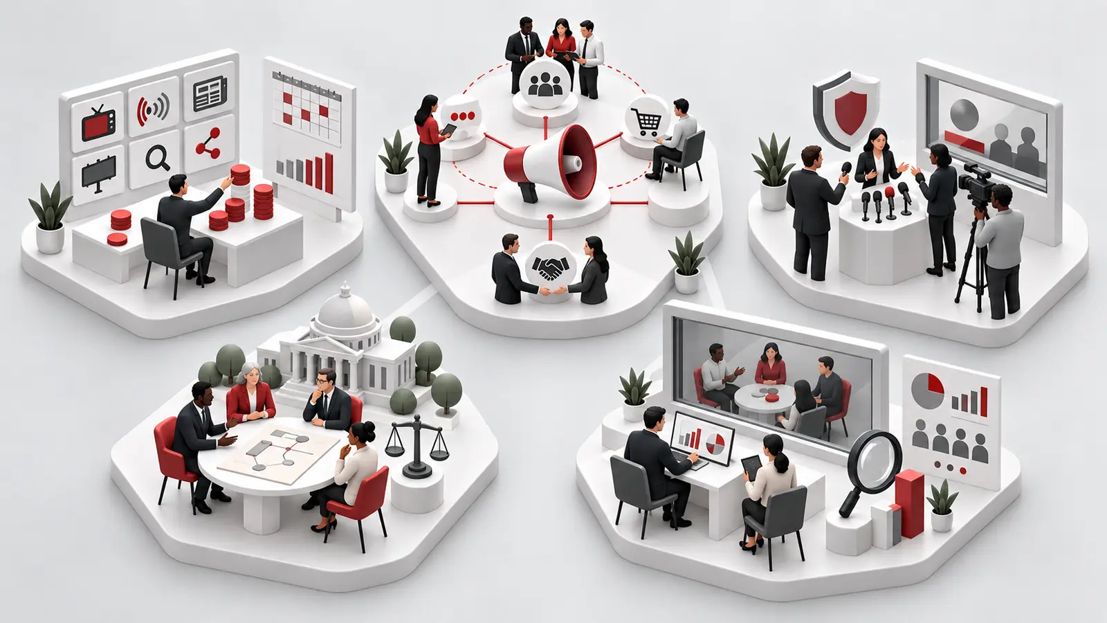Welche Agenturtypen gibt es – und welche passt zu Ihrem Unternehmen? 4 Kommunikationsagentur, PR-Agentur, Public Affairs, Mediaagentur und Marktforschung im Vergleich