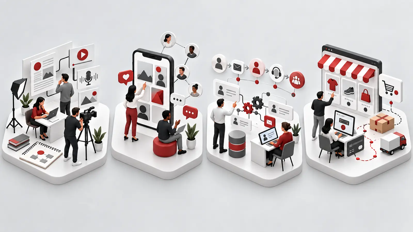 Welche Agenturtypen gibt es – und welche passt zu Ihrem Unternehmen? 6 Content-Marketing, Social Media, CRM und E-Commerce-Agentur im Vergleich