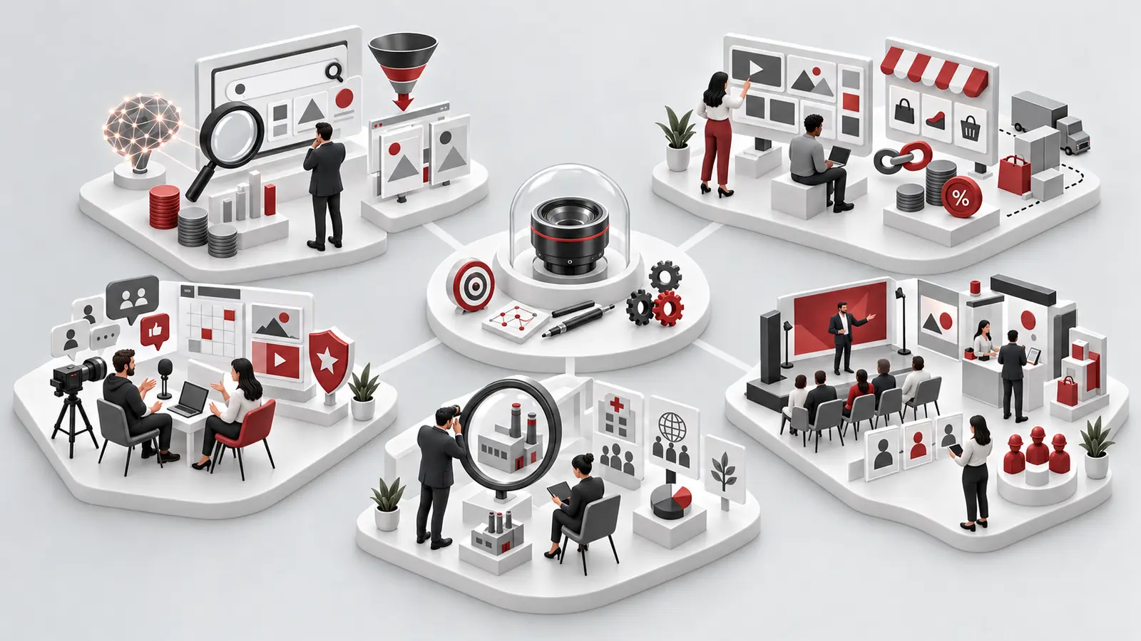 Welche Agenturtypen gibt es – und welche passt zu Ihrem Unternehmen? 9 Spezialagenturen für Suche, Medien, Content, Erlebnisse und Branchen im Überblick
